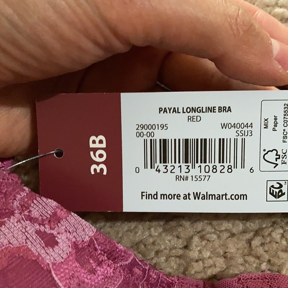 New Payal longline bra corset pink lace wired multiple sizes - Picture 4 of 5